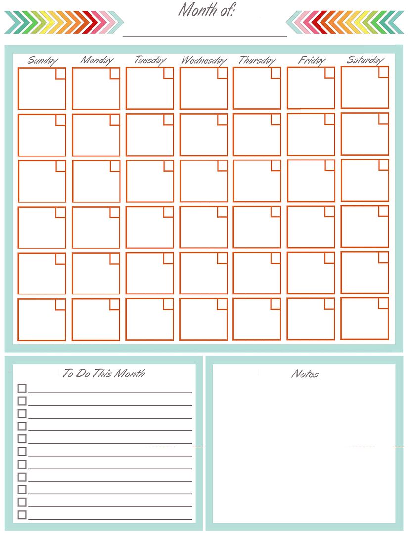 DIY Home Sweet Home Home Management Binder Calendar 2
